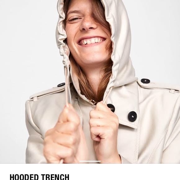 Zara Hooded Trench Coat - Picture 4 of 8